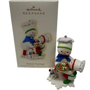 Hallmark Keepsakes 2008 Seasons Treatings Snowmen Ornament Baking